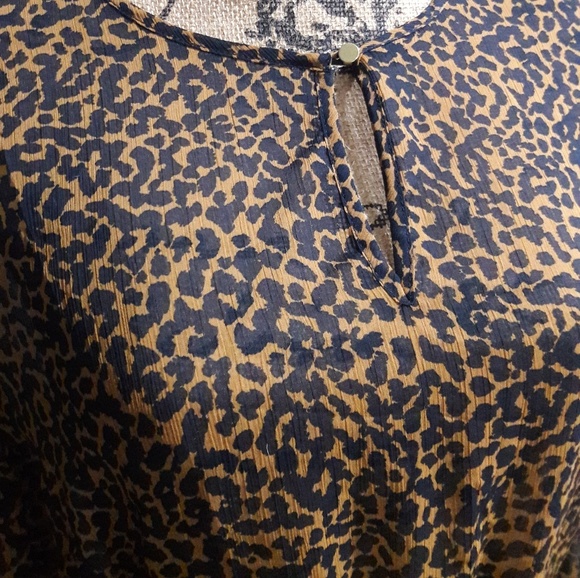 Banana Republic Cheetah Print Blouse - Picture 2 of 6
